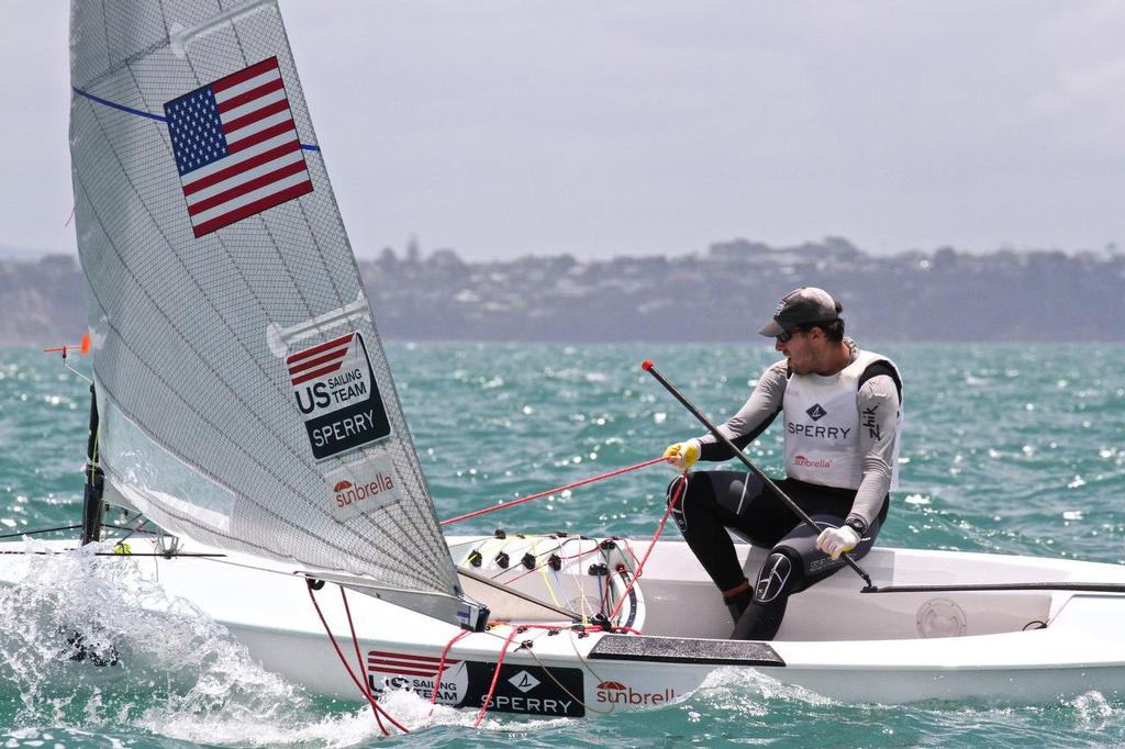 Race 6 Finn Gold Cup Takapuna - Philip Tothe (USA) © Richard Gladwell www.photosport.co.nz